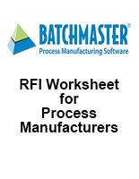 RFI Worksheet for Process MFG