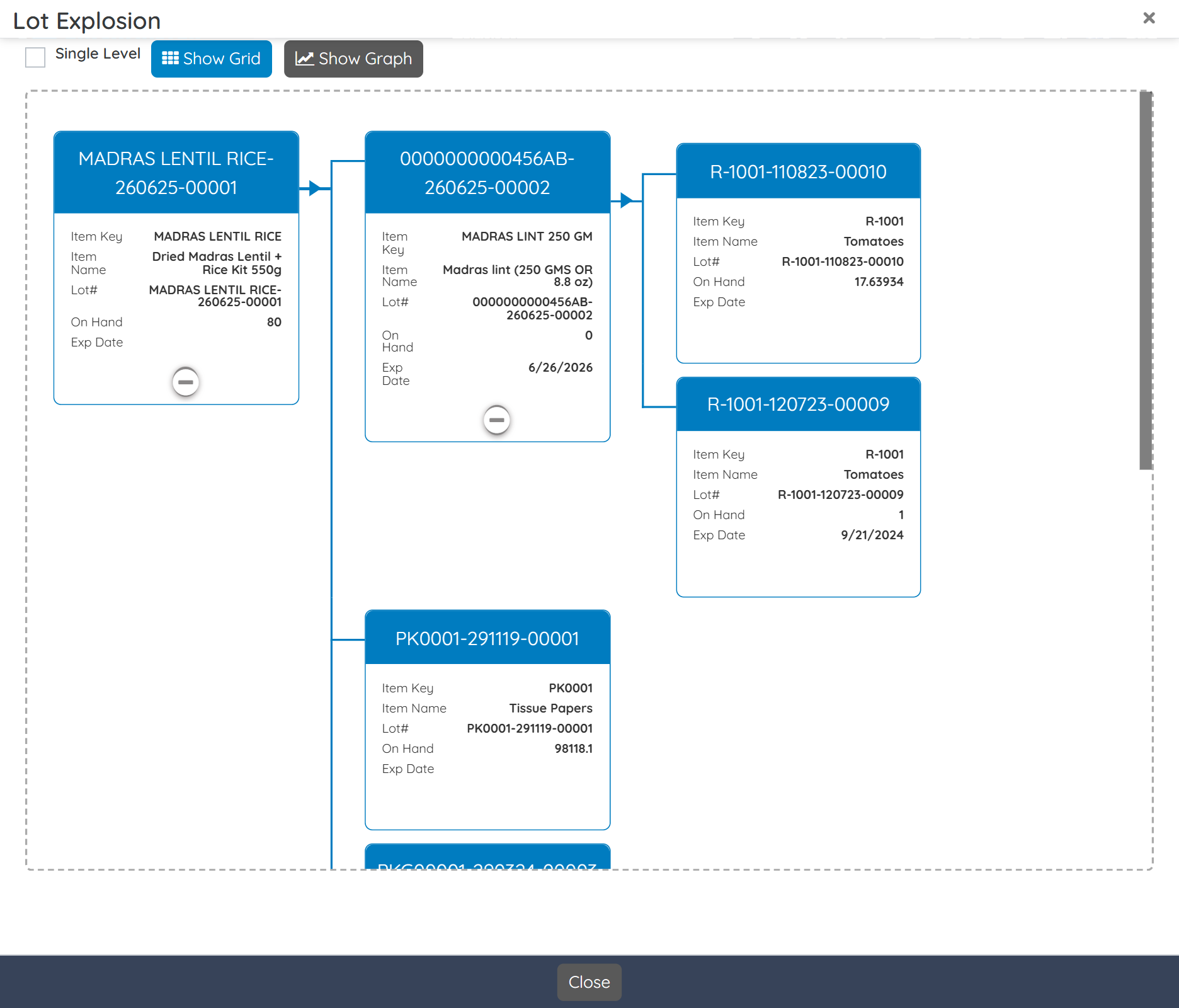 Lot Traceability & Recall Readiness