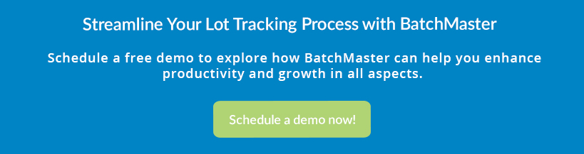 Advantages of BatchMaster Lot Tracking Software