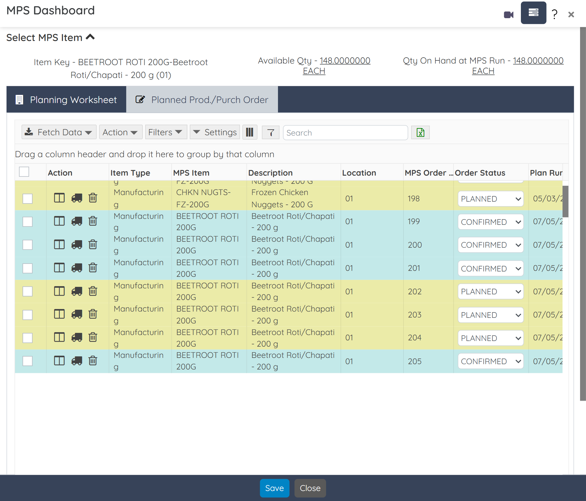 Production Planning and Scheduling