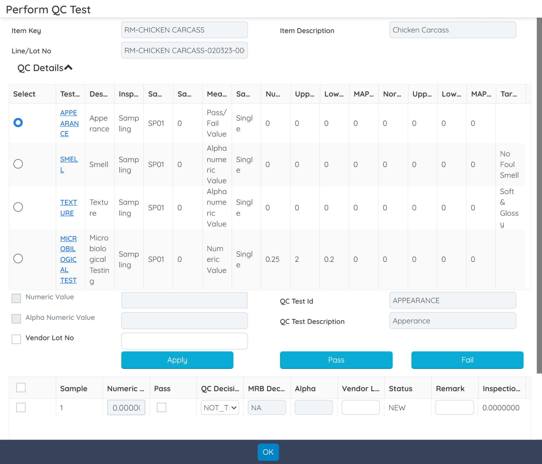 Screenshot of the Quality-Control-Quality-Assurance