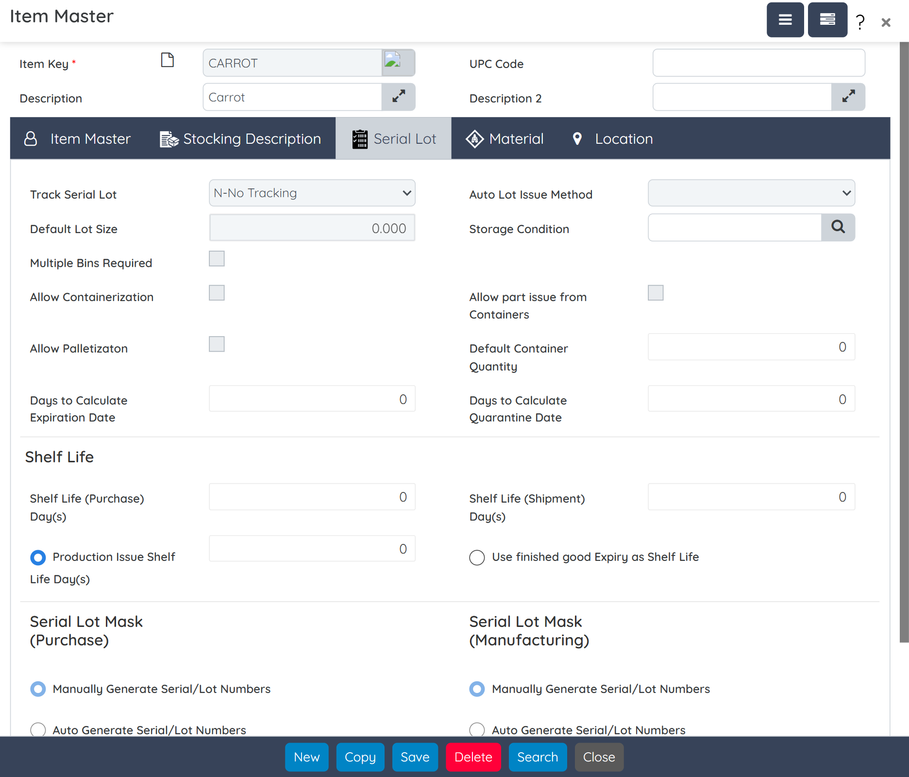Shelf Life & Expiration Tracking