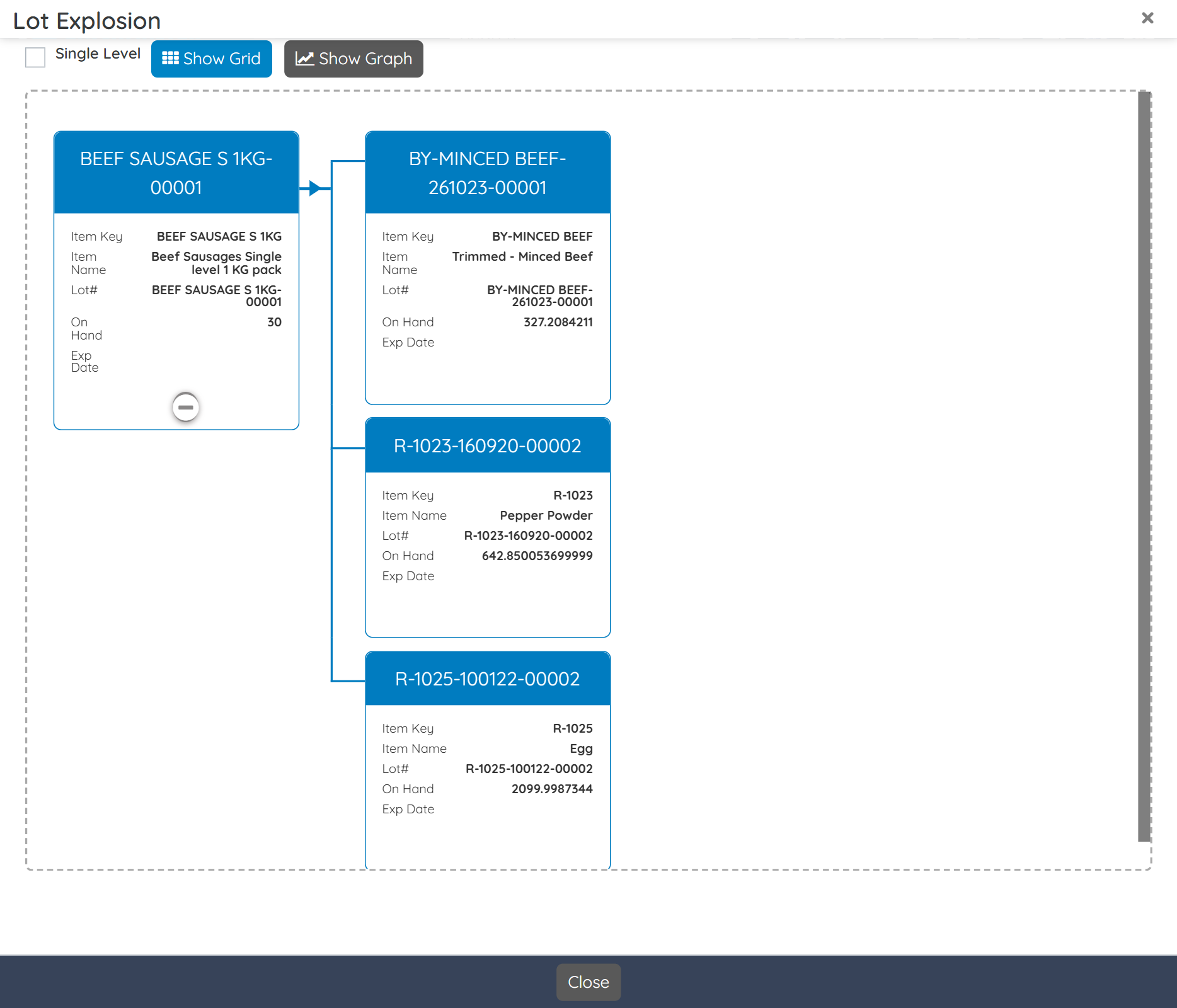 Screenshot of the Traceability-Compliance-1