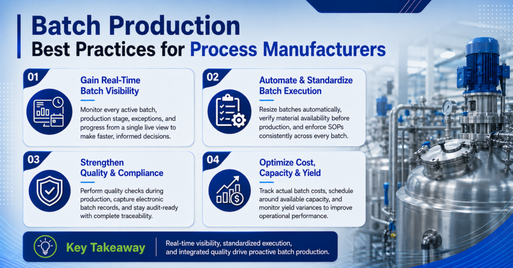 9 Batch Production Best Practices for Process Manufacturers