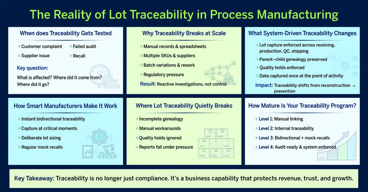 The Real Cost of Broken Lot Traceability in Process Manufacturing