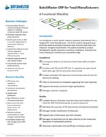 Bakery Functional Checklist