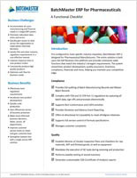 Pharma Functional Checklist