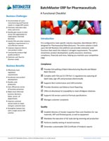 functional checklist - pharma
