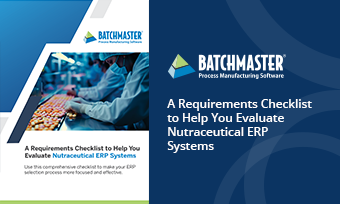 ERP Evaluation Checklist for Nutraceutical Manufacturers