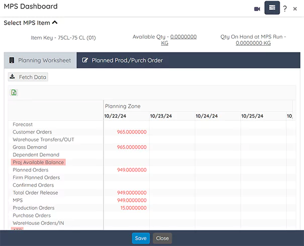 Planning & Scheduling